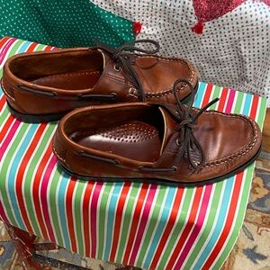 L.L. Bean Casco Bay Men's Brown Leather Moc size 8 EE